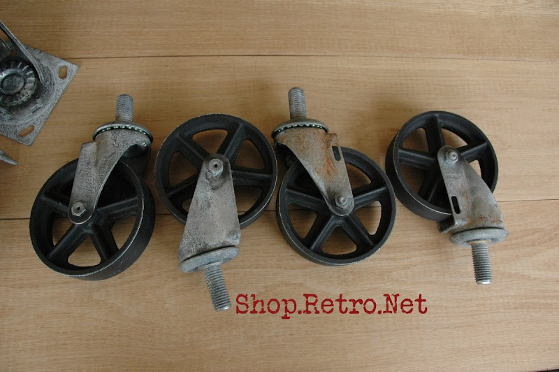Antique Casters Vintage Industrial Caster Wheels Vintage Industrial